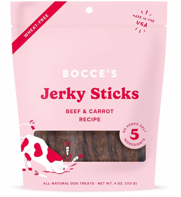 jerky sticks beef and carrot for dogs